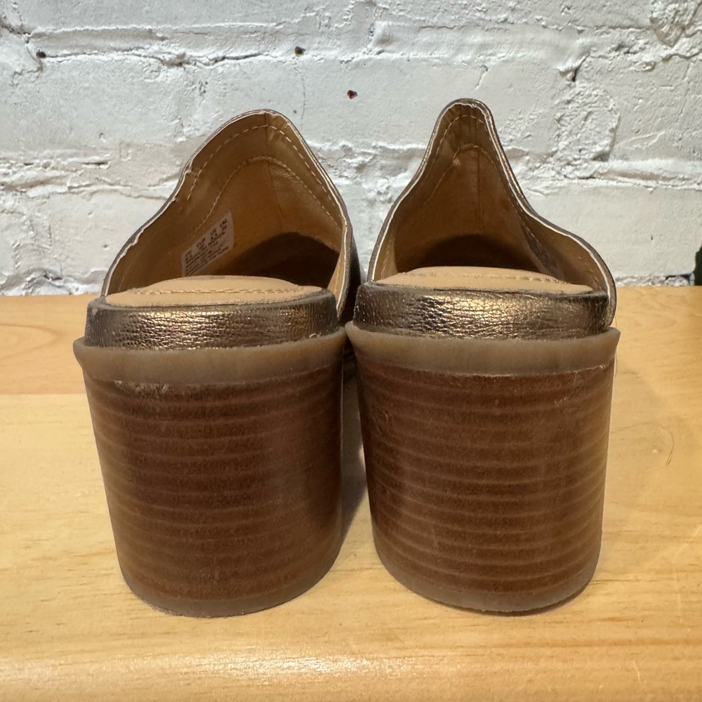 Hush Puppies Women’s Hannah Mules Bronze Gold Metallic - Picture 4 of 7
